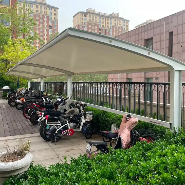 大竹县膜结构电动车棚